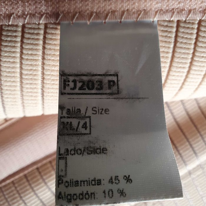 Cinta ORTEC Sacrolombar Transpirável – semi-rigida FJ203 Tamanho 4/XL