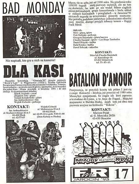 Jarocin Festiwal Folder informator rok 1993 nowy
