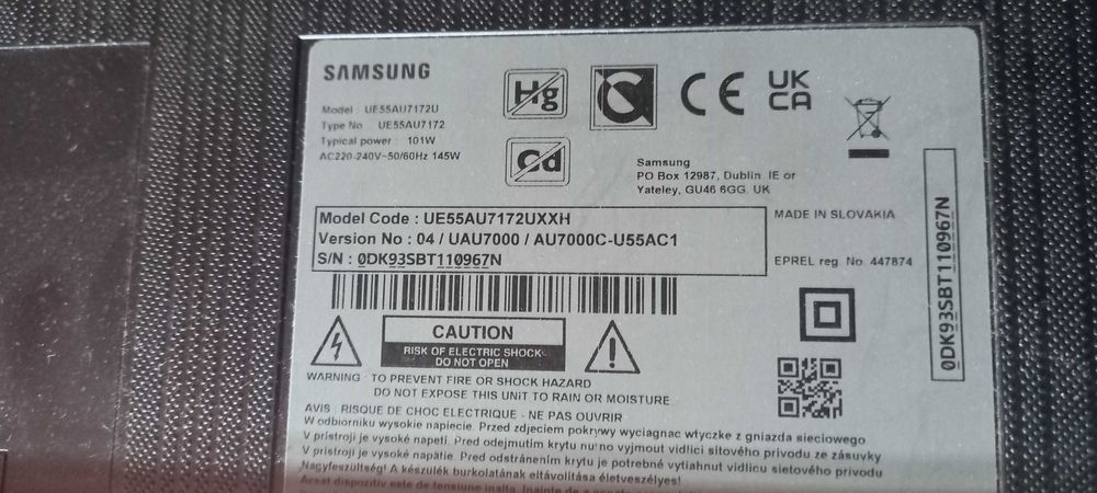 SONY-Samsung-Sharp -UE55H7000-KD 55XF9005- UE55K5600 itp.CAŁE mat.WYSY