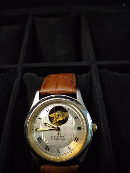 Швейцарские часы Sigma. Open heart.Sigmatic Оригинал