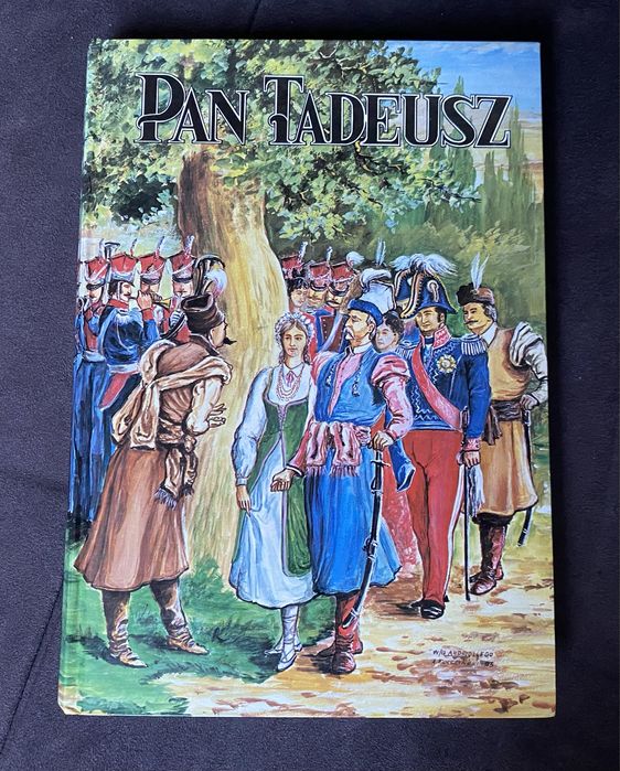 Książka Pan Tadeusz w grubej sztywnej oprawie