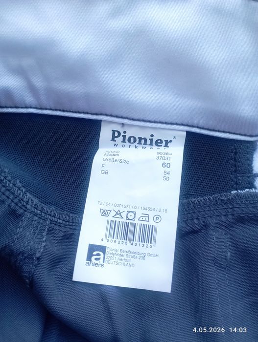 Spodnie krótkie spodenki Pionier  rozmiar 58 rozmiar 60 nowe