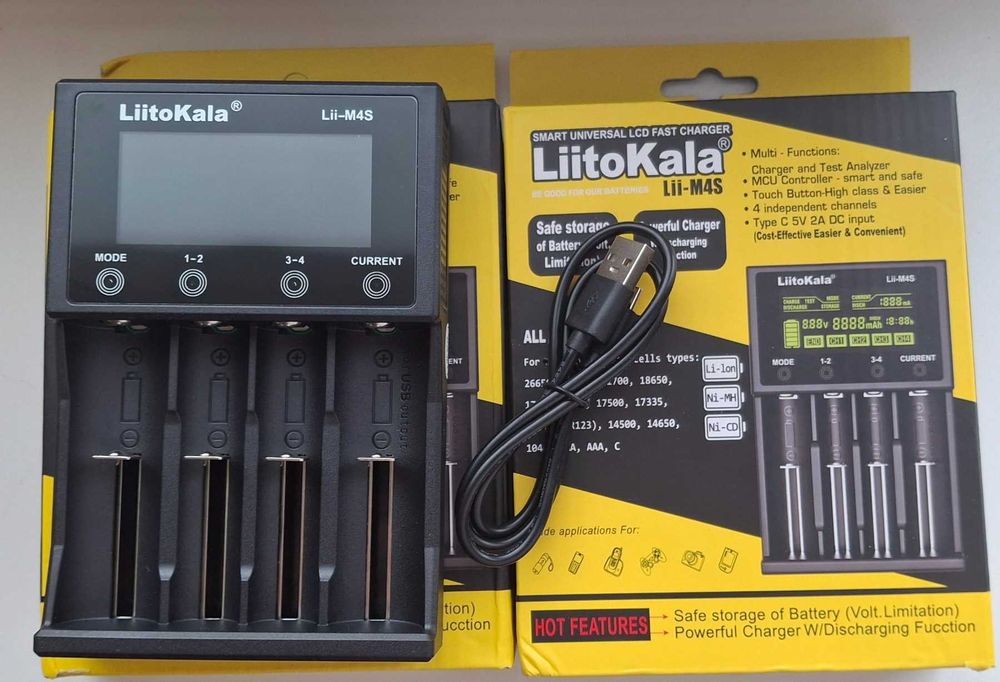 Зарядное устройство LiitoKala Lii-202 Lii-M4S для АА, ААА, 18650