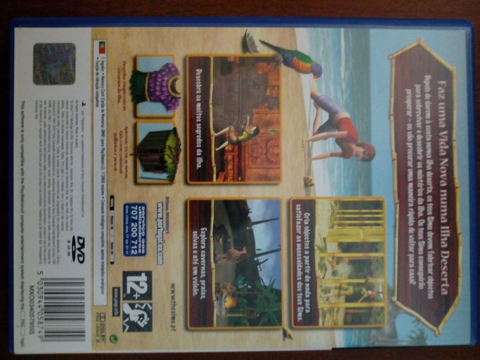 Jogo Playstation 2 / PS2 - Sims 2 Naufragos (The sims 2 Castaway)