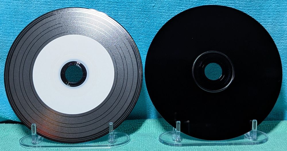 CD-R  Silver, White and Black Vinyl Printable