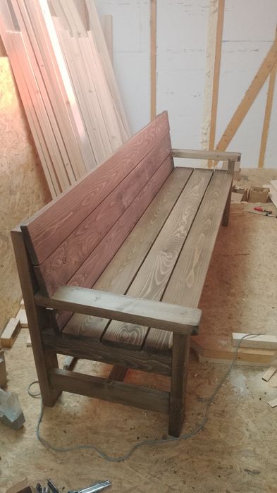 Садові меблі для відпочинку з бруса під замовлення