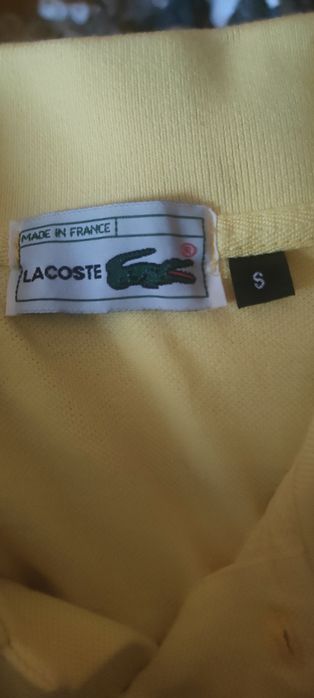 Жовта футболка Lacoste