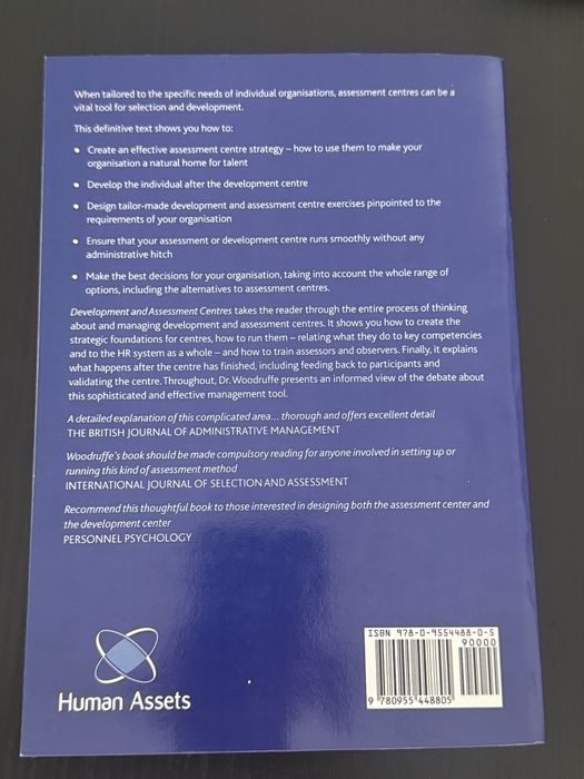 Livro Development and Assessment Centres