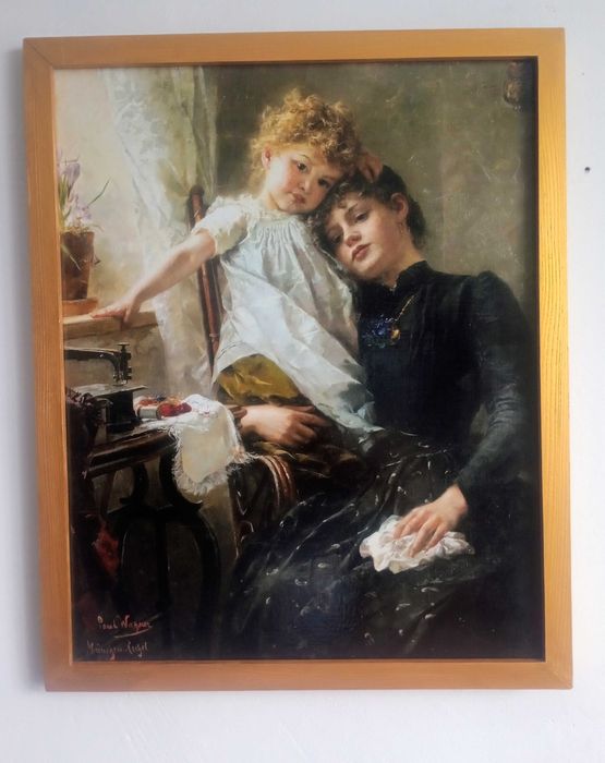 reprodukcja obrazu Paula Hermanna Wagnera ,The little Seamstress