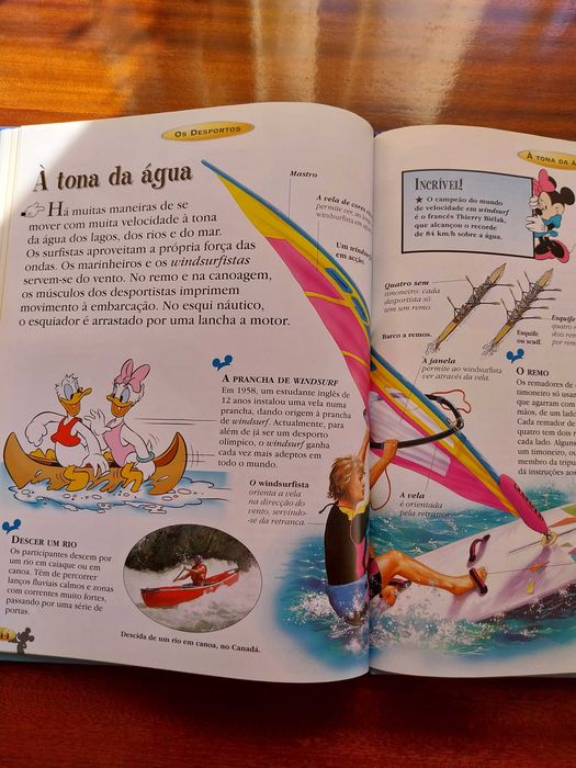 Os Desportos, Disney, O mundo do conhecimento, livro didático