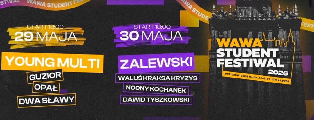 Dwa Bilety na Wawa Student Festiwal koncert