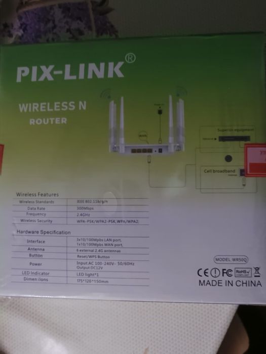 Роутер pix-link 6 антенн