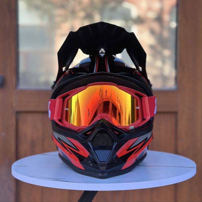 +Подарунок! Мото шолом EDX / Шлем для мотоцикла / Эндуро шлем