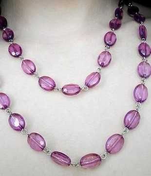 Ожерелье лиловое винтажное "Нежность" от Oriflame, длина нитей 55 см.