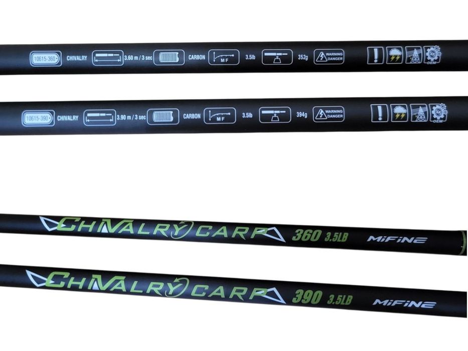 Коропове вудилище Mifine Chivalry Carp 360 та 3 9м 3.5lb 50мм 1 кільце