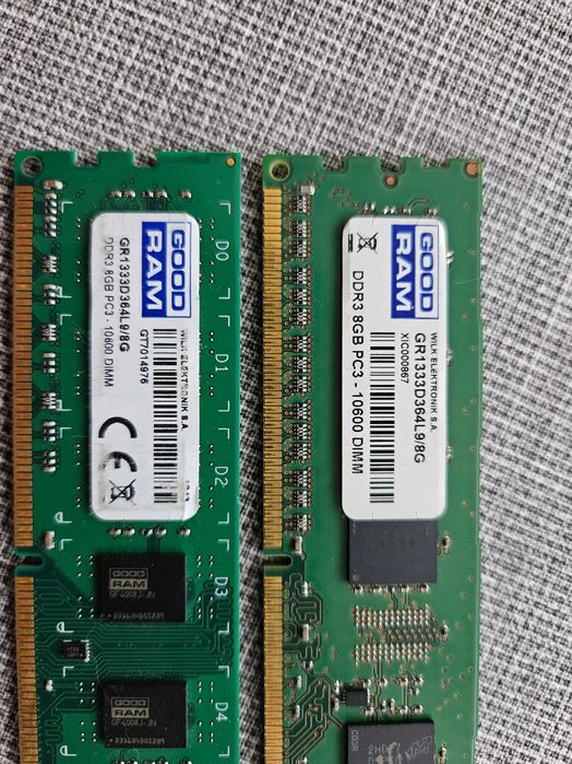 pamięć RAM DDR3 16GB (2x8GB) 1333MHz GoodRAM DIMM PC