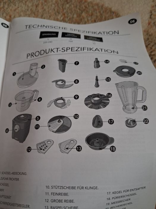 Food Processor Vonshef