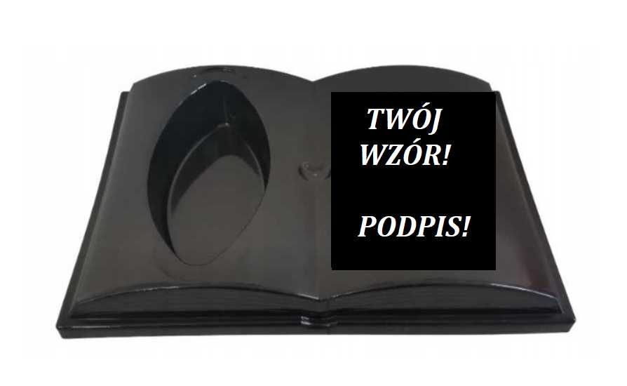 Stroik na grób cmentarz z PODPISEM Księga z napisem TWÓJ WZÓR