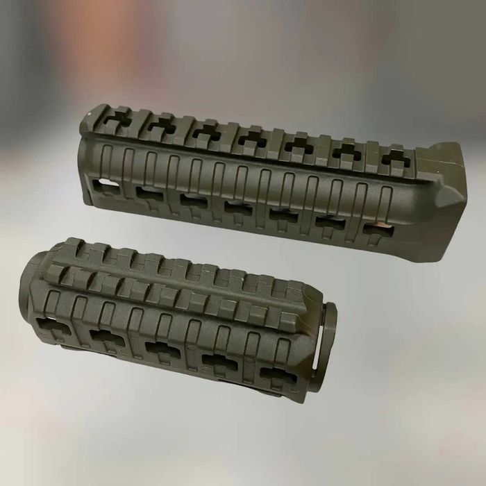 Цівка АК-47 АК-74 DLG Tactical DLG-099 олива оригінал обвіс на АК полімерна цівка M-LOK Picatinny тюнінг АК AK47 AK74