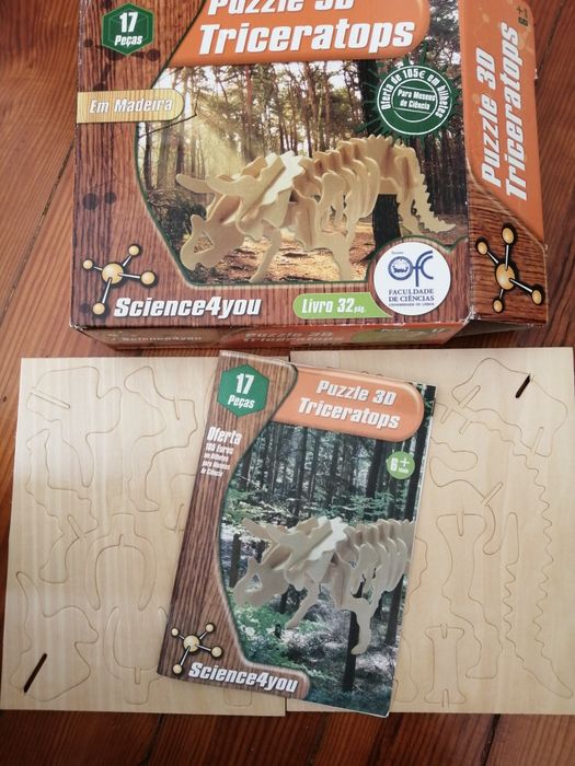 Triceratops 3D puzzle