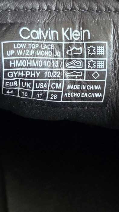Оригінальні шкіряні кросівки/кеди Calvin Klein (CK) Black. Нові.