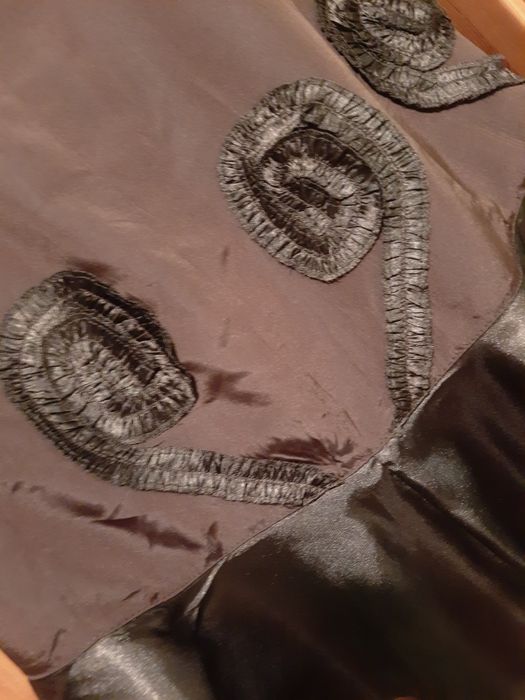 Spódniczka damska rozkloszowana brązowa