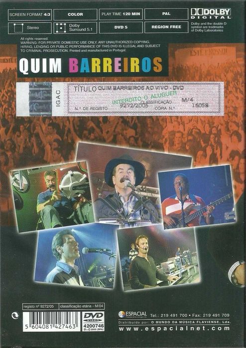 Quim Barreiros - Ao Vivo (DVD)