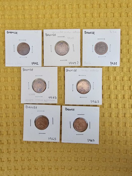 Lote de 46 moedas da República