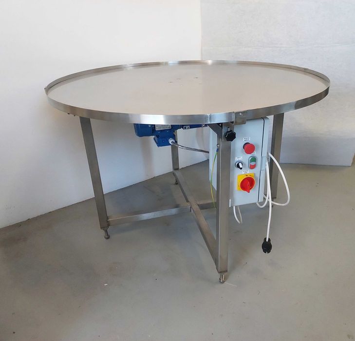 Stół odbiorczy, buforowy, obrotowy