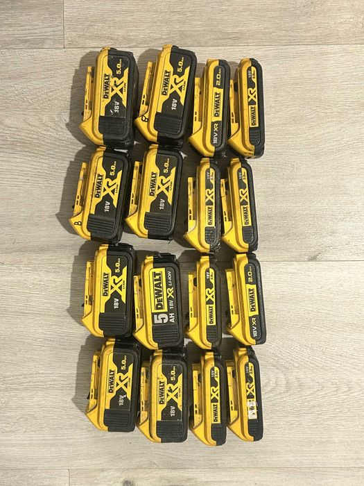 OKAZJA! Akumulatory DeWalt 18V XR – 5.0Ah i 2.0Ah, w pełni sprawne