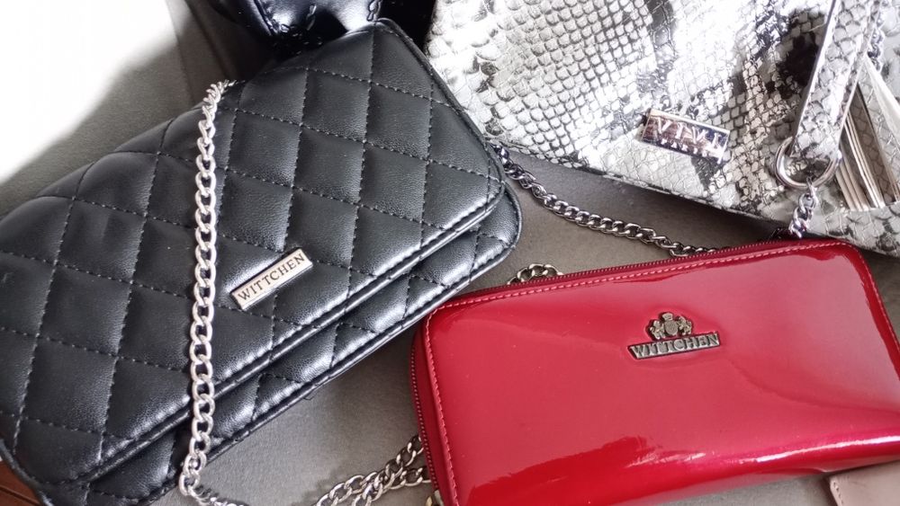 Paka markowe torebki portfele etui na telefon