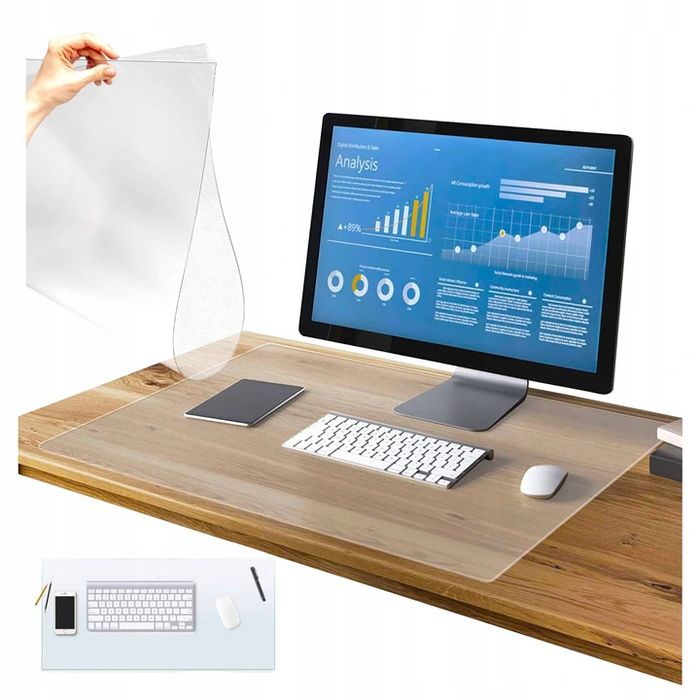 Mata podkładka ochronna pvc na biurko stół 160x90 folia  GRUBA