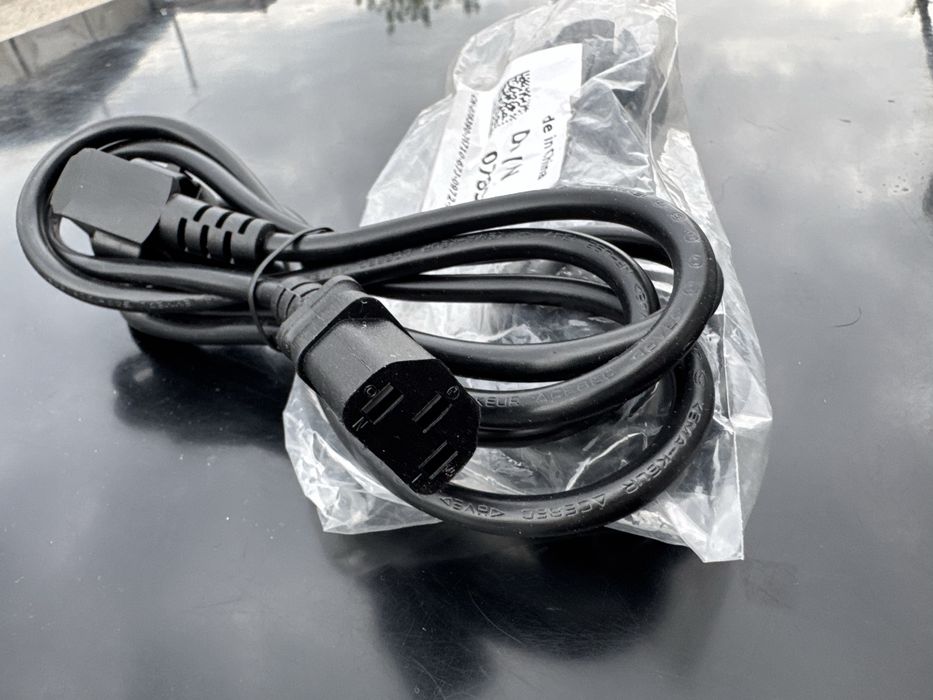 Новий мережевий кабель живлення Dell C13 220V (1.8 м, євровилка)