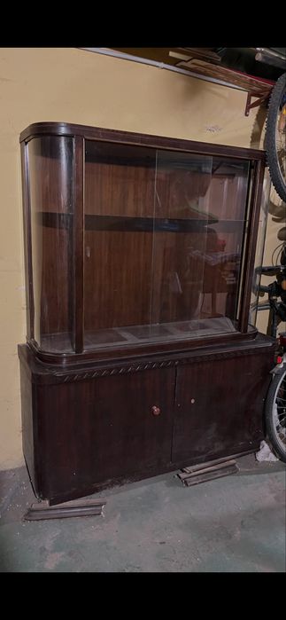 Szafa witryna antyk prl dębowa do renowacji
