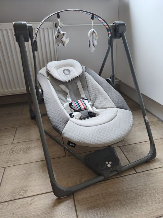 Leżaczek bujaczek huśtawka 3w1 Lionelo Otto Cozy Grey