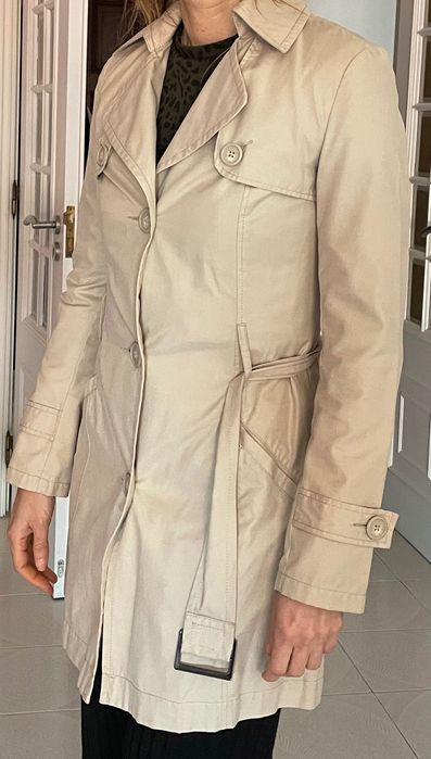 Casaco gabardine marca Sisley