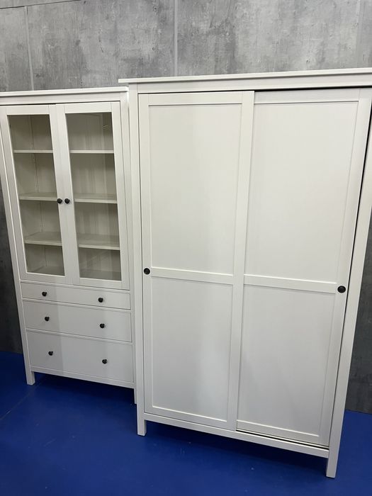 Zestaw mebli ikea hemnes szafa witryna sosnowa dostawa