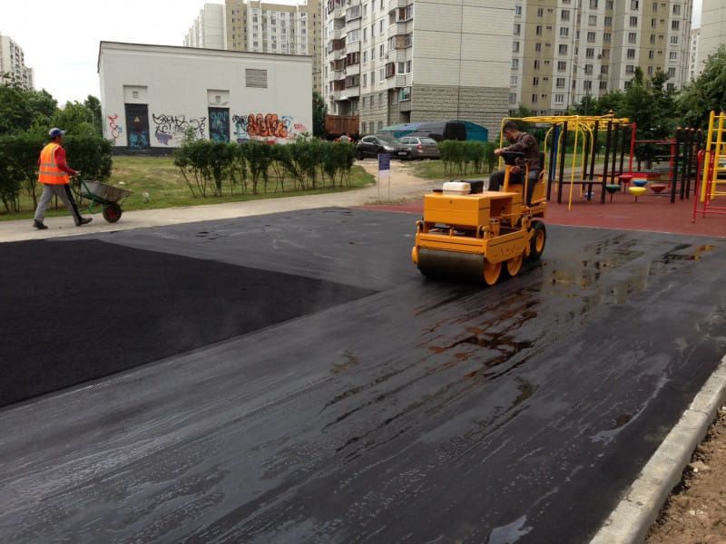 Укладка асфальта. Асфальтування доріг. АсфальтированиЕ
