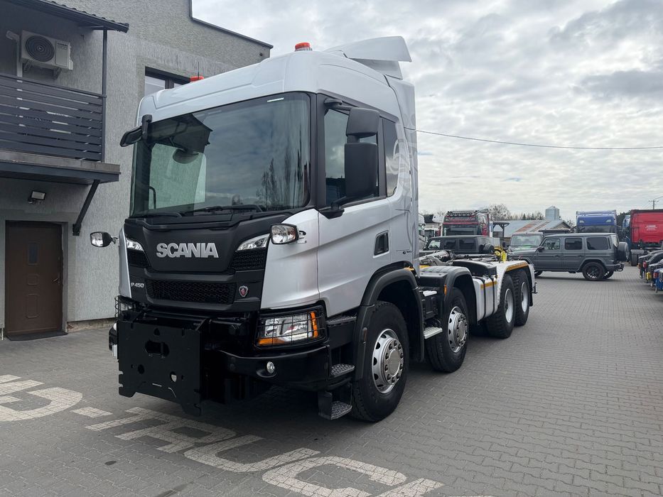 Scania P450 XT 8x4 Multilift 26ton  Płyta pod pług