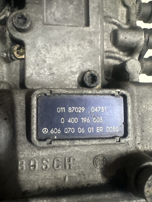 Паливний насос ПНВТ om606, ТНВД, Mercedes, Anchev
