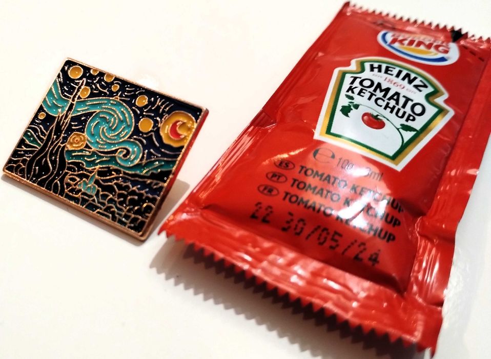 Pin Starry Night Vincent van Gogh Metal Elevada Qualidade