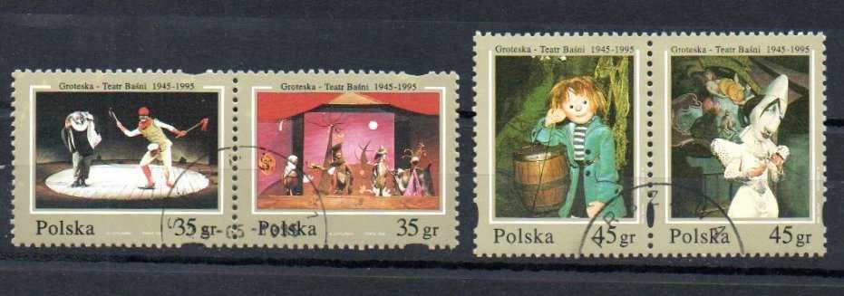 Znaczki Polska 1995 rok Teatr Baśni "Groteska" - Baśnie