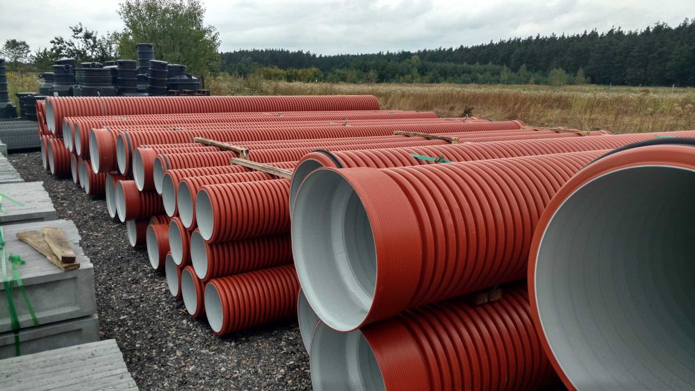 Rura karbowana, dwuścienna, korugowana na mostek, zjazd wjazd przepust