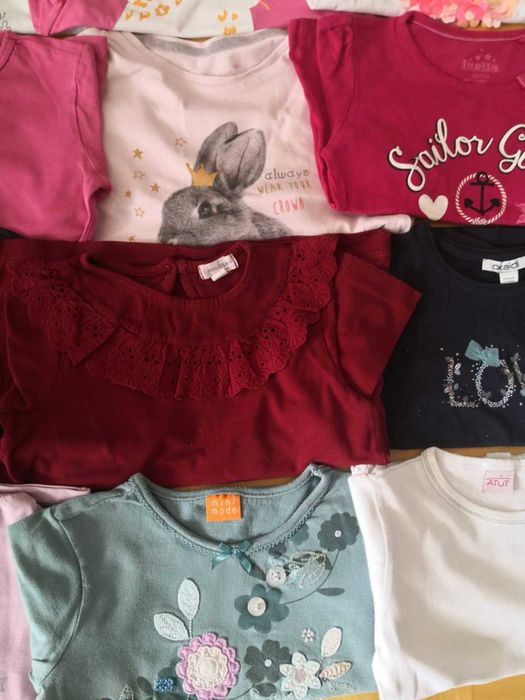 Paka ubrań dla dziewczynki r 104 jesień