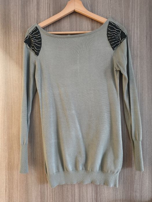 Sweter zielony S