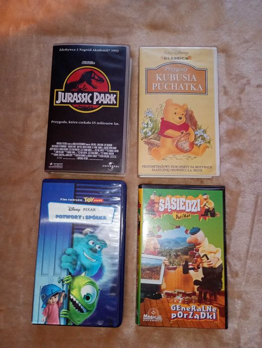 Zestaw 4 kaset VHS
