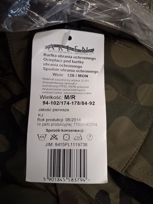 Ubranie ochronne Gore tex M/R