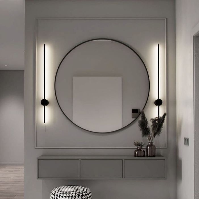 Лінійне бра в чорному кольорі довжиною 60 СМ WJ014/600 BK