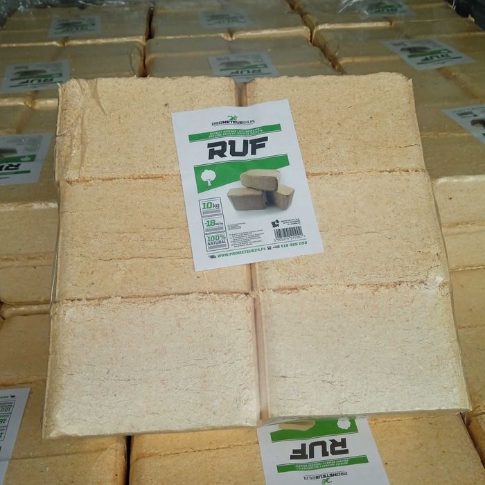 Dowóz gratis Brykiet kominkowy opałowy RUF czysty mieszany 960kg