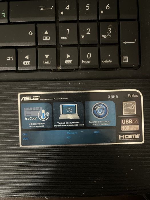 Ноутбук asus x55a